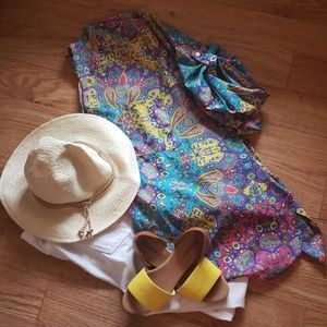 Silky-Smooth Colorful Blouse